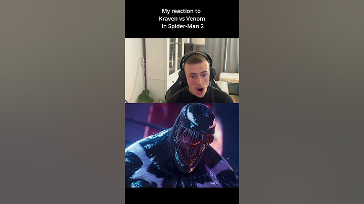 My reaction to Kraven vs Venom in Spider-Man 2 #ps5 #playstationtrophy #spiderman #playstation5