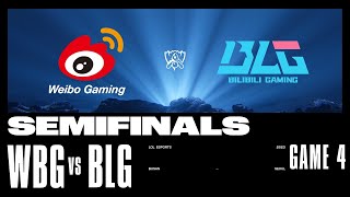 BLG vs. WBG - Game 4 | SEMIFINALS Stage | 2023 Worlds | Bilibili Gaming vs Weibo Gaming  (2023)