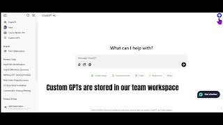 Navigating and Customizing the ChatGPT Interface Team Workspace