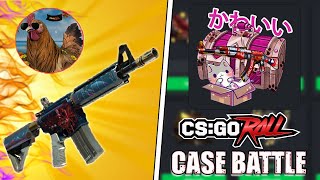 I DID SOME CSGOROLL CASE BATTLES AND THIS IS WHAT HAPPENED!