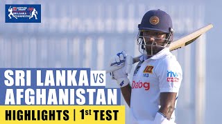 Afghanistan Tour Of Sri Lanka | 1st Test - Day 1 | Highlights | 2nd February 2024