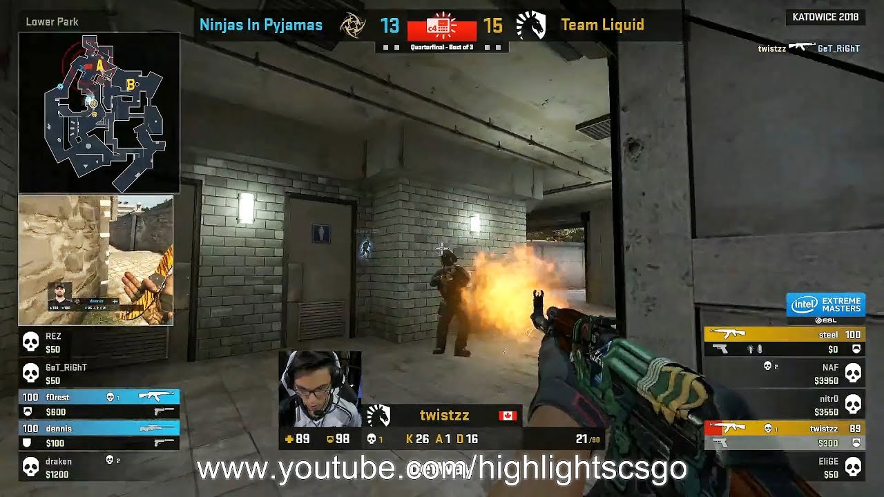 CS:GO HIGHLIGHTSCSGO IEM Katowice 2018 ЧЕТВЕРТЬ ФИНАЛ Liquid против NiP