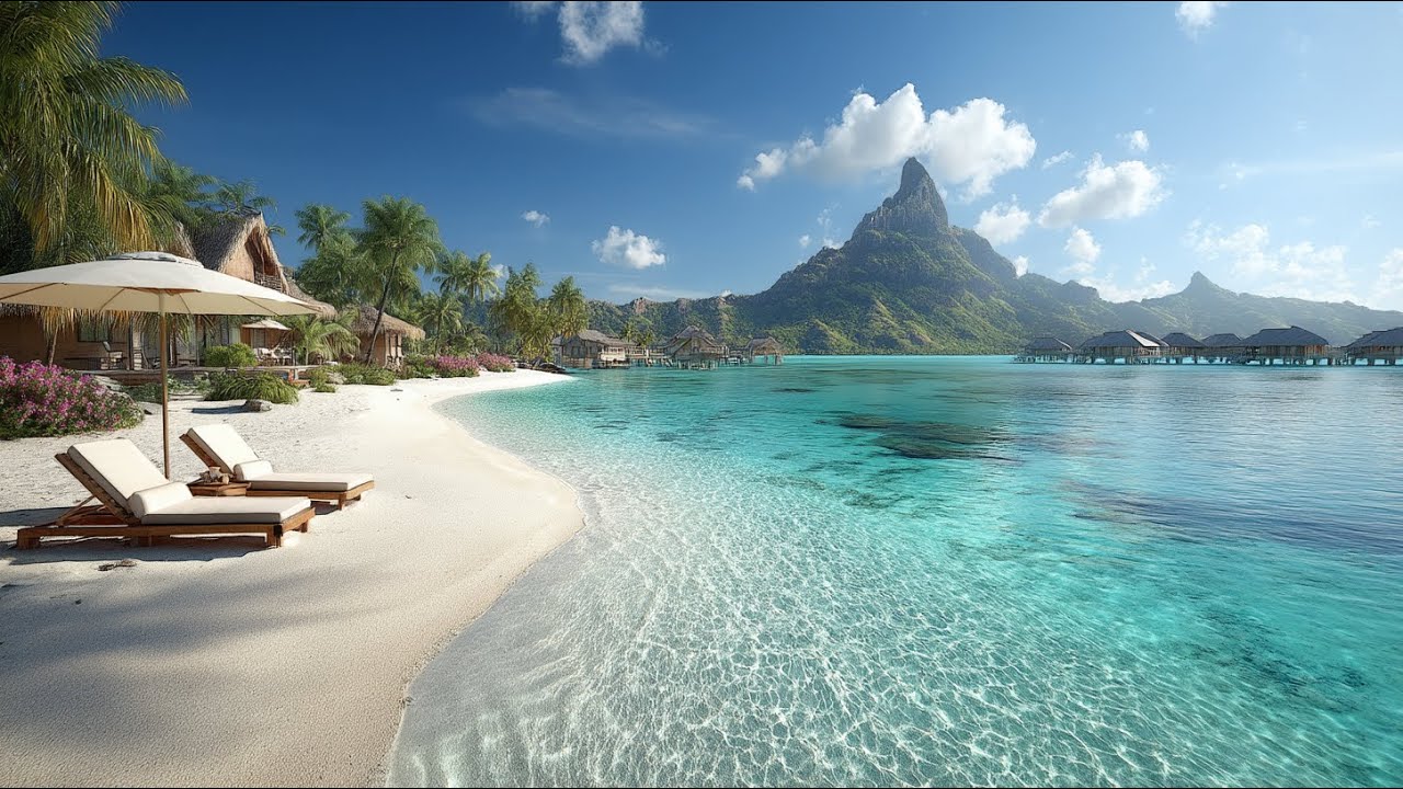 Resort Luxury Beach Chillout Music for Relaxation, Study and Sleep | Calm Ocean View Lounge Ambience