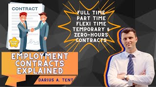 Types of EMPLOYMENT CONTRACTS Explained: Full-Time, Part-Time, Flexi-Time, Temporary, Zero Hours