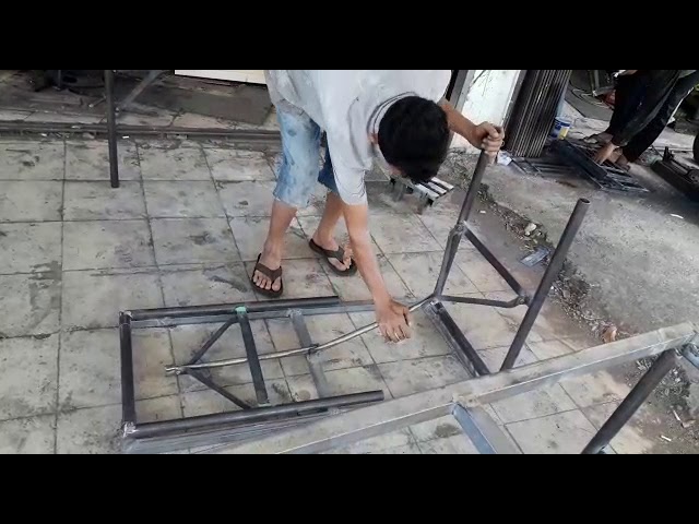 Meja Lipat Besi Youtube