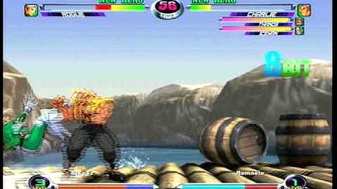 MvC2: Charlie Triple Moonsault Slash combo (in match)