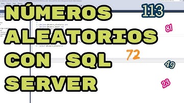 Generando números aleatorios en SQL Server