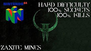 Quake II (Nintendo 64) - Level 9: Zaxite Mines - 100% Secrets