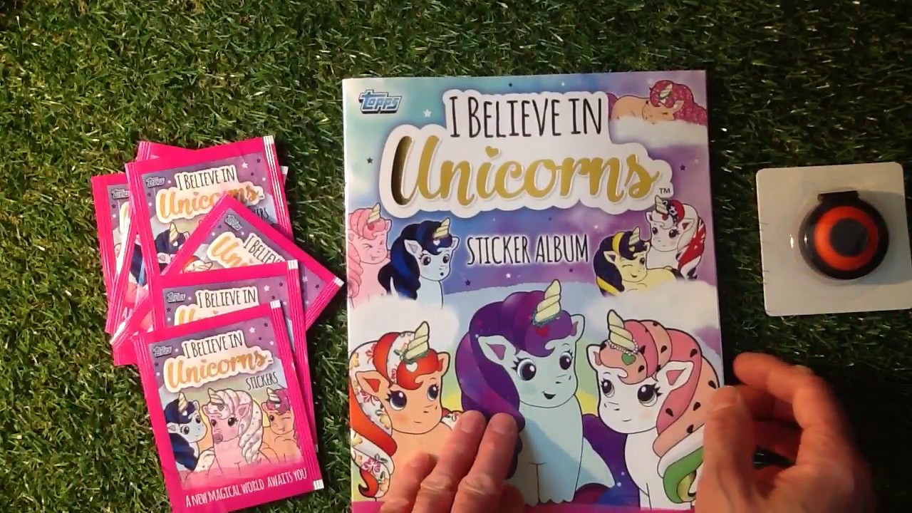 I Believe In Unicorns Sticker Starter Set Review 18 By Topps Youtube