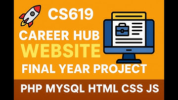 CS619 Career Hub Website | Final Year Project | Job Portal in PHP MySQL HTML CSS JS
