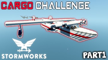 Insane VTOL + Boat Plane  -  Cargo Challenge  -  Stormworks: Build and Rescue  - Part 1