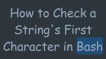 How to Check a String