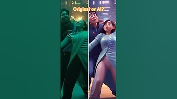 Pushpa 2 - Original Vs AI #dance #ai #alluarjun #rashmika #trending #pushpa2 @VibesofAI