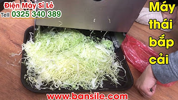 Khách trực tiếp thái thử máy thái salad sợi bắp cải và lấy máy luôn
