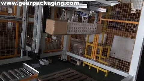 XYZ type robot type long carton box palletizing machine auto palletizer equipment