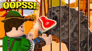 CONSTRUINDO MEU ZOOLÓGICO NO ROBLOX!! (🐘 Zoo Simulator) screenshot 4