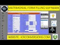 Matrimonial Form Filling Auto Typer Software | Matrimonial Form Filler Software |