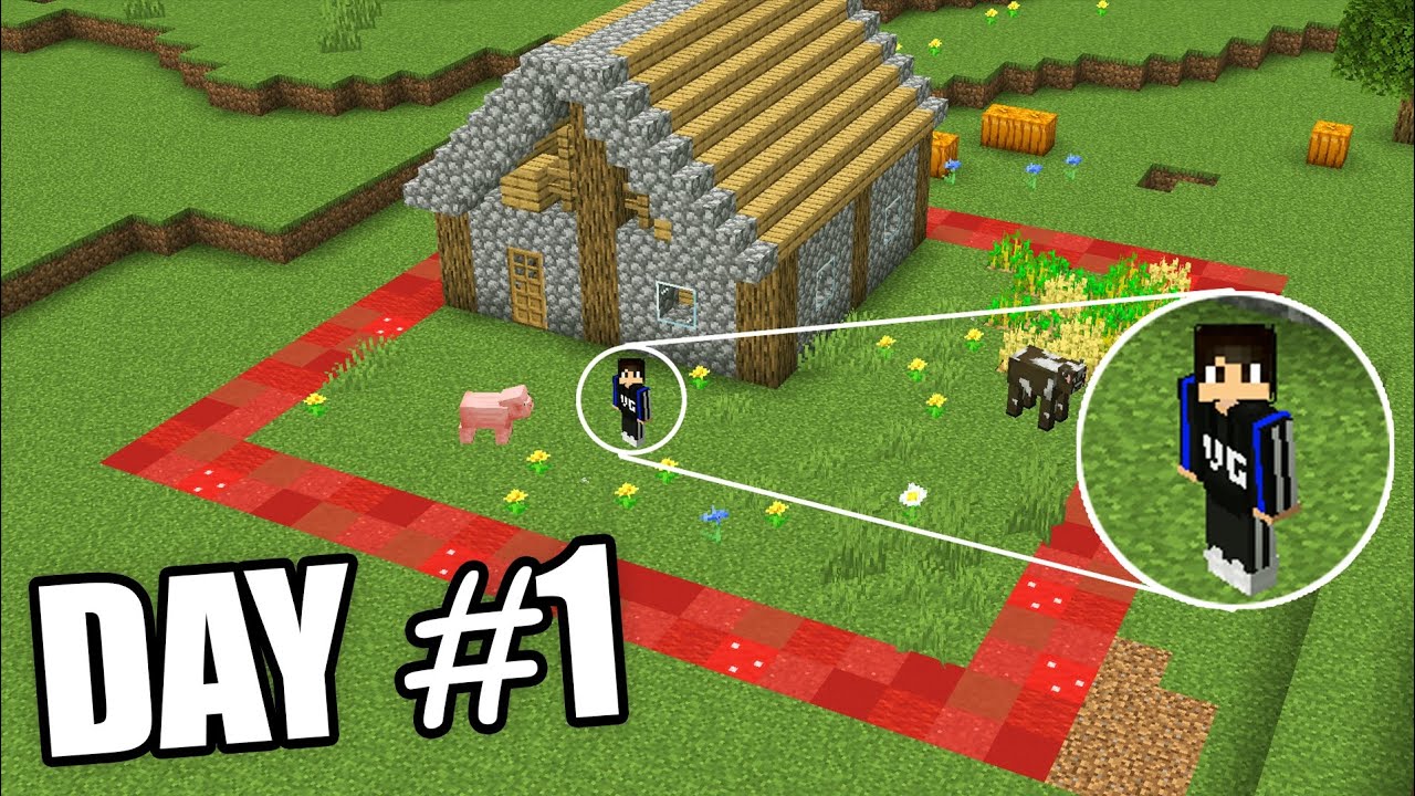 MINECRAFT BUT I CAN'T LEAVE THIS CHUNK [Part - 1] - YouTube