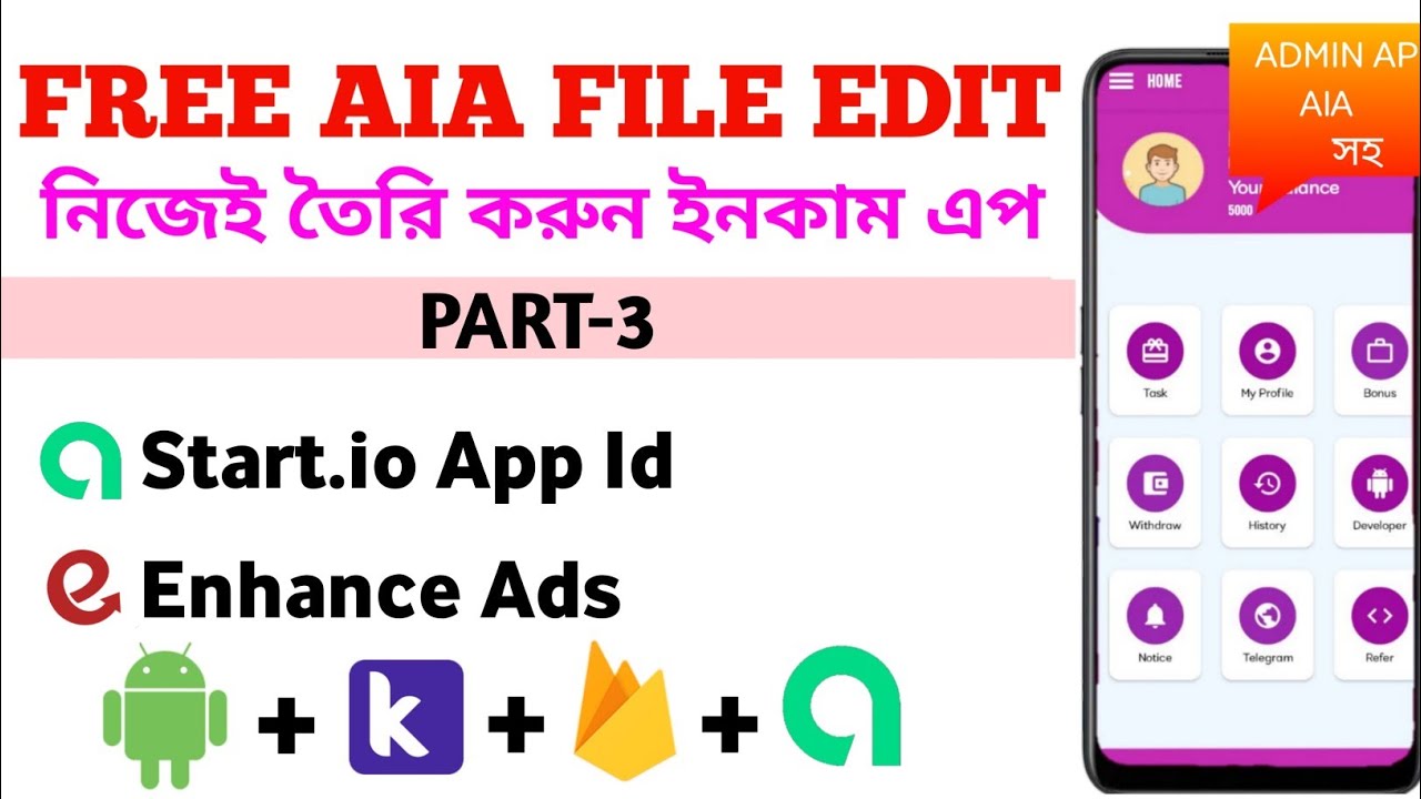 New task aia file Free। start.io earning app aia ।high quality aia file। startapp Aia file |