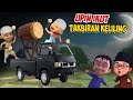 Upin ipin ikut Takbiran Keliling Naik Mobil , ipin senang ! GTA Lucu