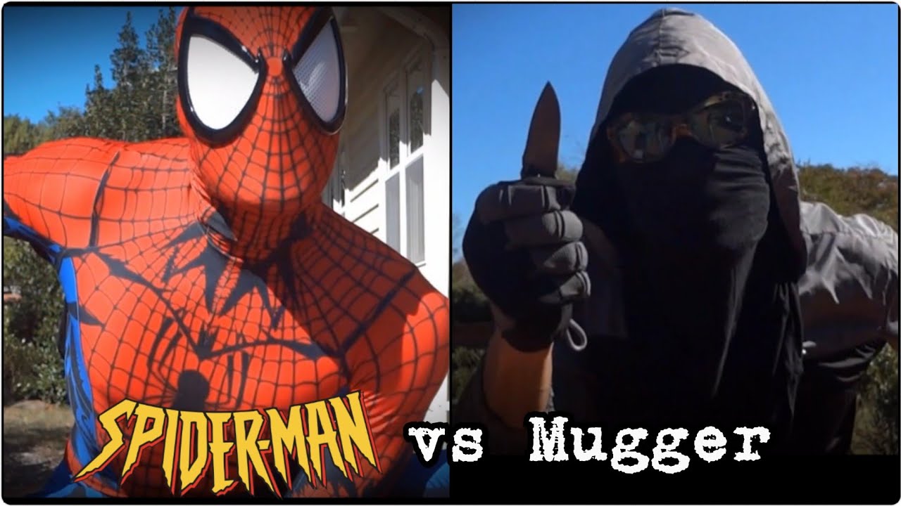 Spider Man Vs Masked Mugger Fttstunningspidey Youtube