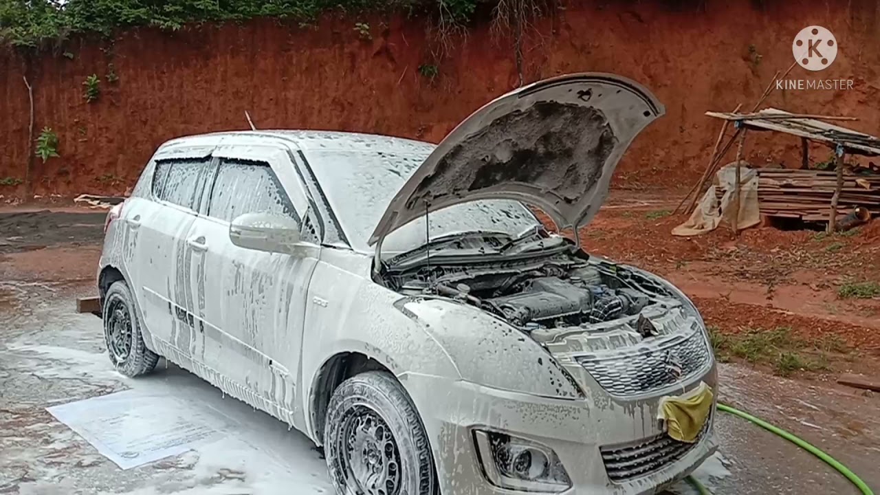 Maruti Suzuki Swift before and after full Washing.