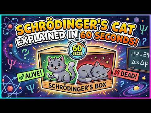 Schrodinger's Cat Explained in 60 Seconds!