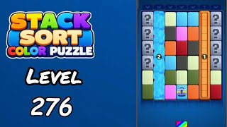 Stack Sort Color Puzzle Level 276 Walkthrough
