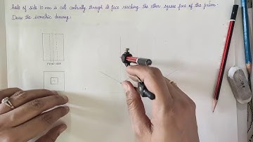 ISOMETRIC DRAWING OF SQUARE PRISM