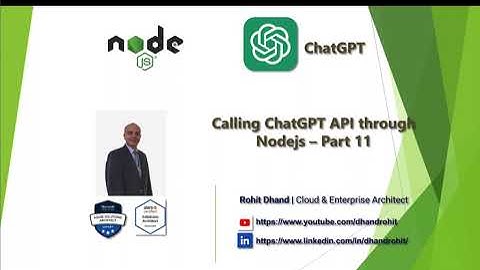 Calling ChatGPT Open AI API with Nodejs