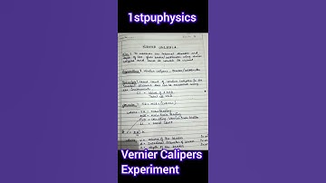 Vernier Calipers part_2|Class11 practical #shorts