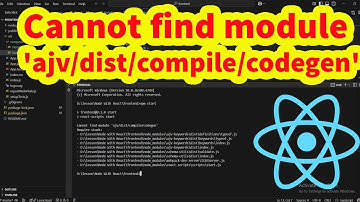 Fix React - Cannot find module 