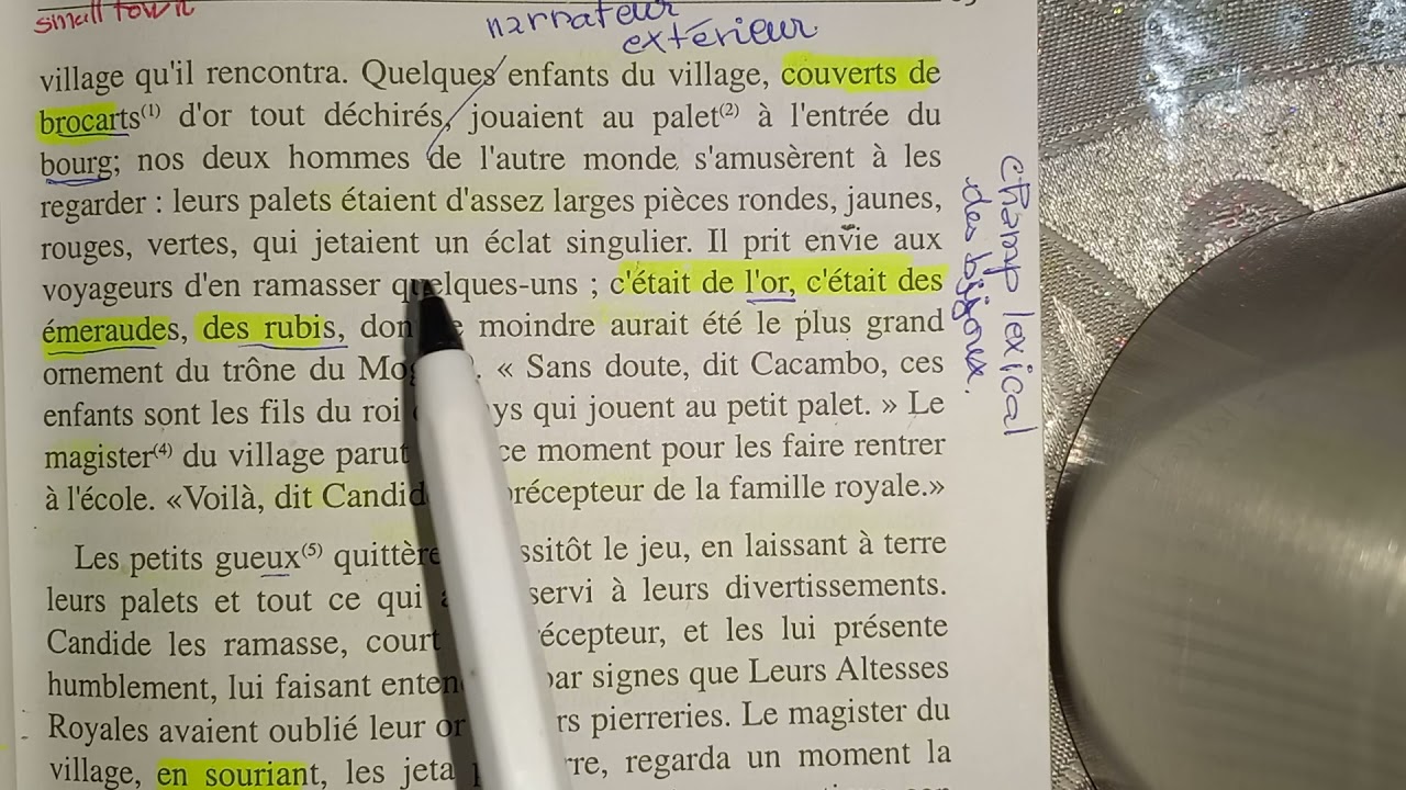 Candide ou l'optimisme chapitre 17ème lecture et explication -L'Eldorado pays des merveilles