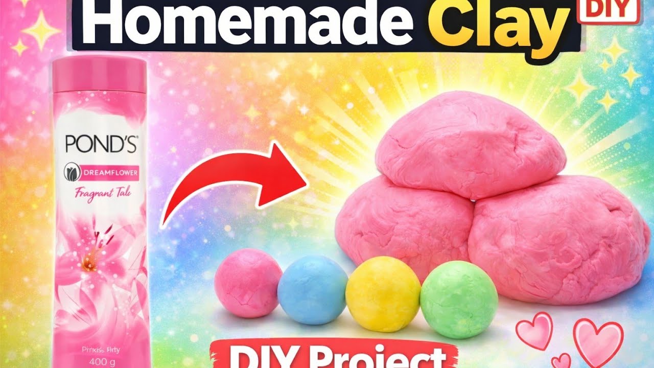 How to make air dry clay at home// diy homemade clay // homemade clay. 