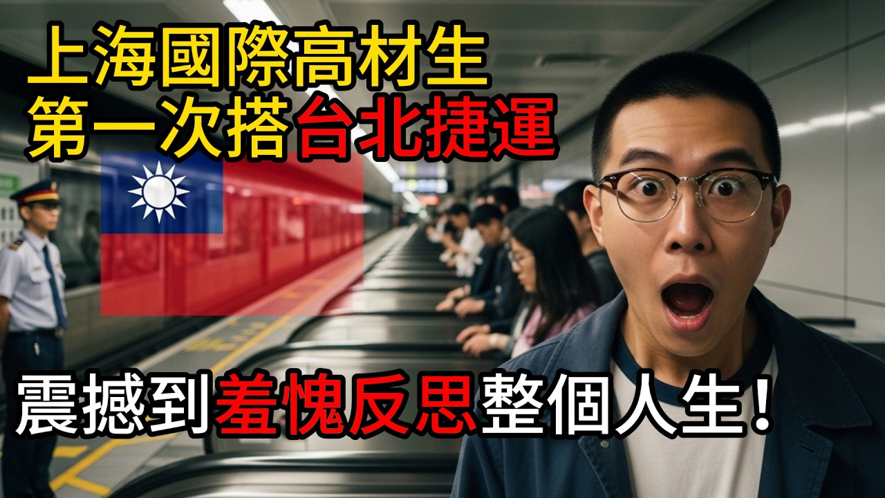 上海國際高材生第一次搭台北捷運，震撼到羞愧反思整個人生！