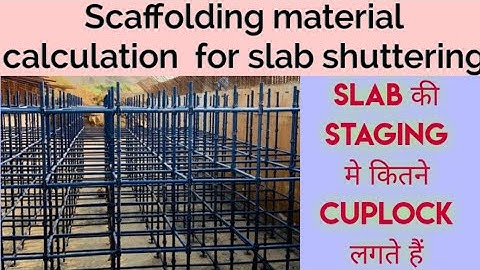 Cuplock scaffolding // ledgers scaffolding//Staging for slab.