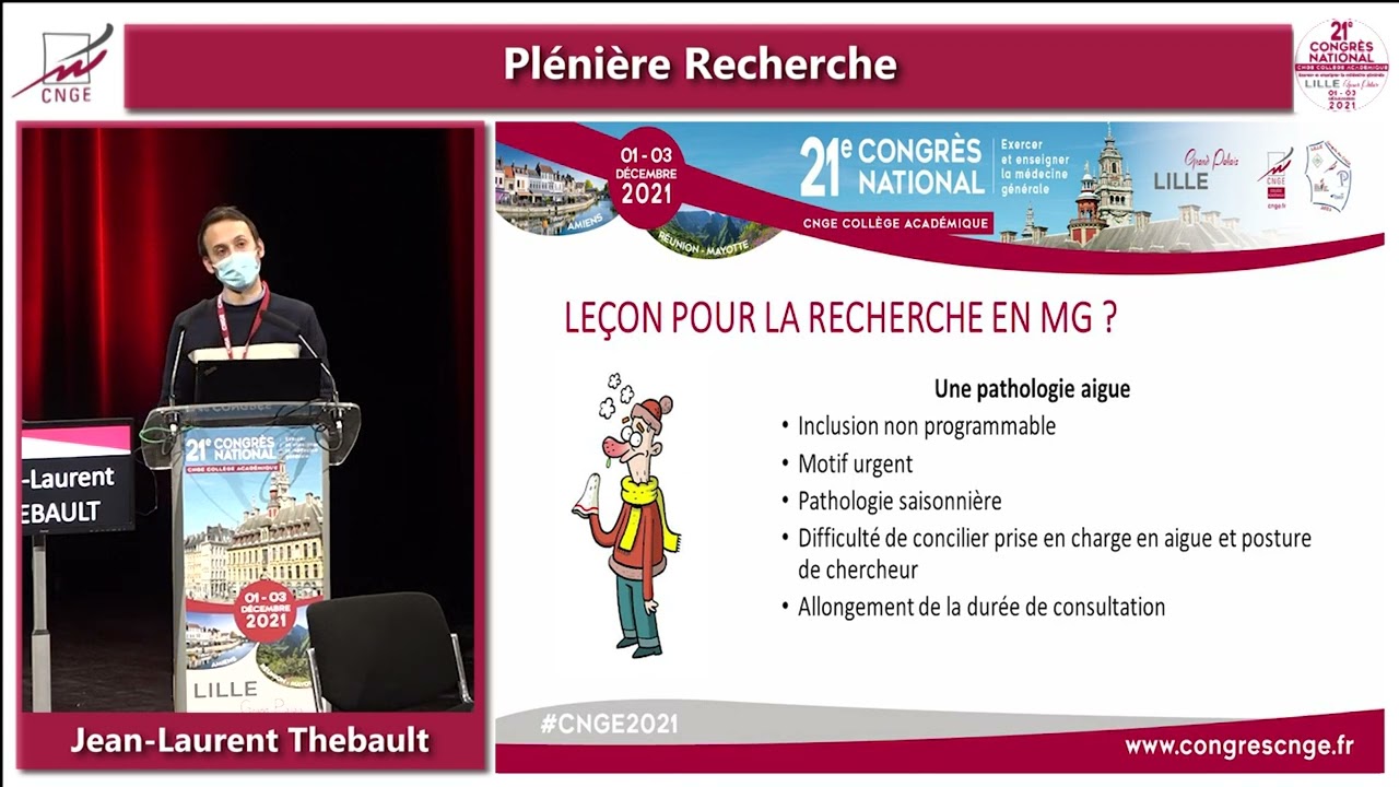 Plénière Recherche Jean-Laurent Thebault