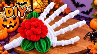 Halloween Hand Craft 🖐️ | How to Make a Hand with Pipe Cleaners | DIY Halloween Craft | DG Handmade
