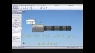 SolidWorks for Noobs - Revolved Boss, Chamfers and External Threads 001-03