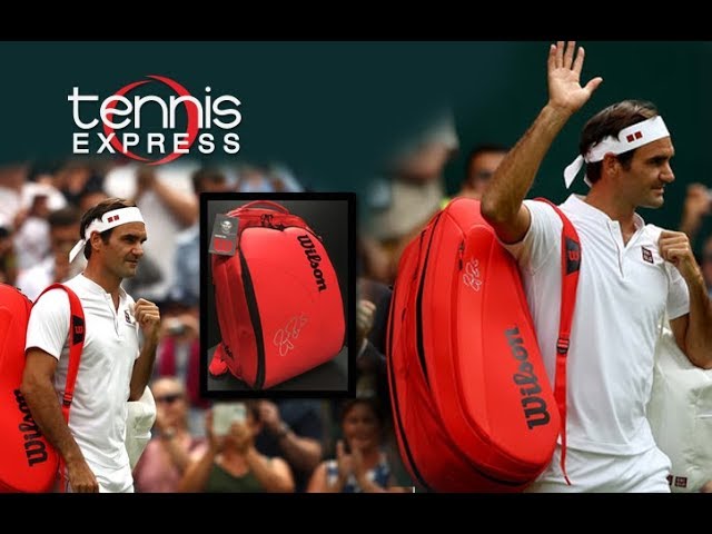 Wilson Infrared Federer DNA Backpack and 12 Pack | Tennis Express - YouTube