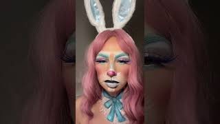Easter bunny makeup transformation #easterbunny