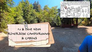 Riverside campground and cabins site tour - Big Sur, CA