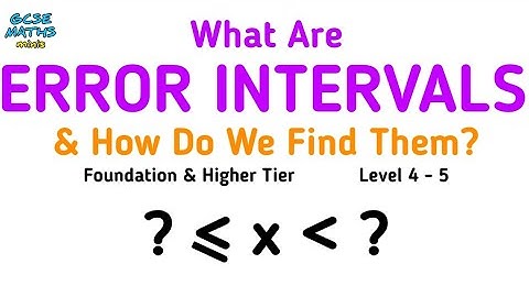 What Are Error Intervals? GCSE Maths Revision