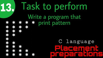 Star Pattern Program in C Hindi - 13 @TechnicalMinds