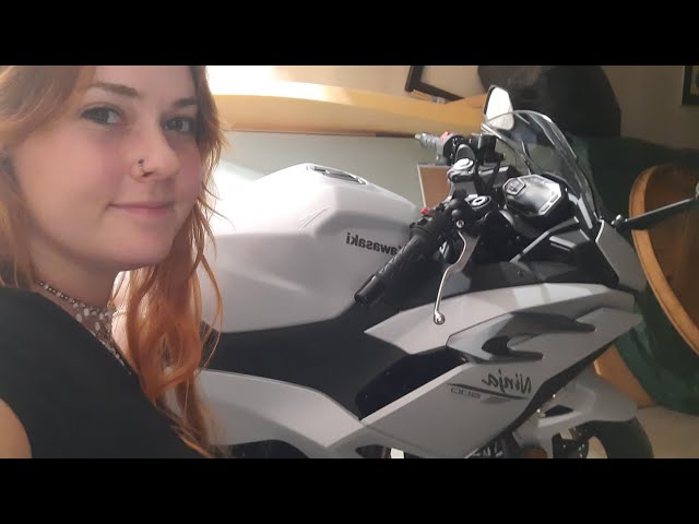 whispering and tapping on my new motorcycle lofi asmr