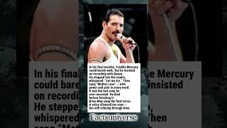 Freddie Mercury Recorded a Song While Dyi*g — And Nailed It in One Take #truestory #celebrityfacts