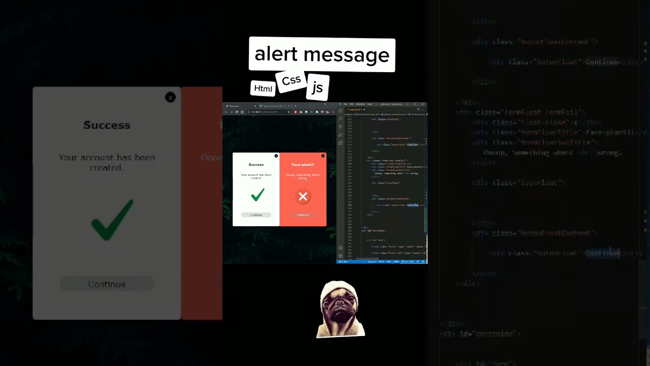 MUESTRA VENTANTAS DE ALERTA FlOTANTES PERSONALIZADAS EN HTML
