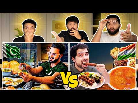 Reaction On Cross Border Trying Food India Vs Pakistan | सरहद पार खाना | Pakistani Reaction🔥