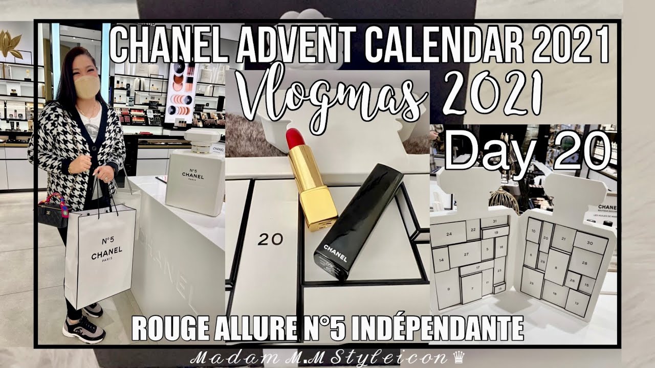 DAY 20 - VLOGMAS 2021: CHANEL ADVENT CALENDAR | DAY 20-ROUGE ALLURE N°5 INDÉPENDANTE
