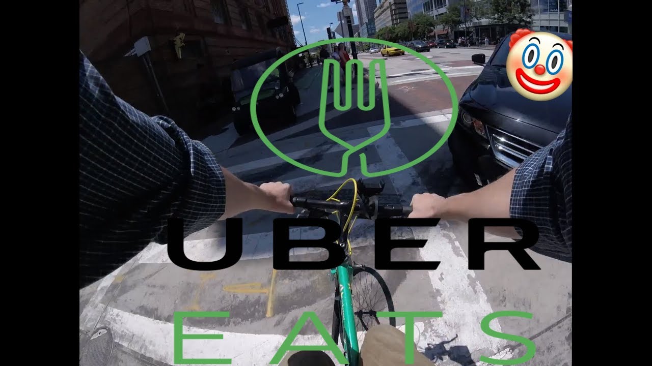 ubereats on a bicycle